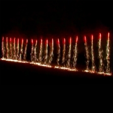 Waterfall, red to blue