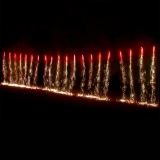 Waterfall, red to blue